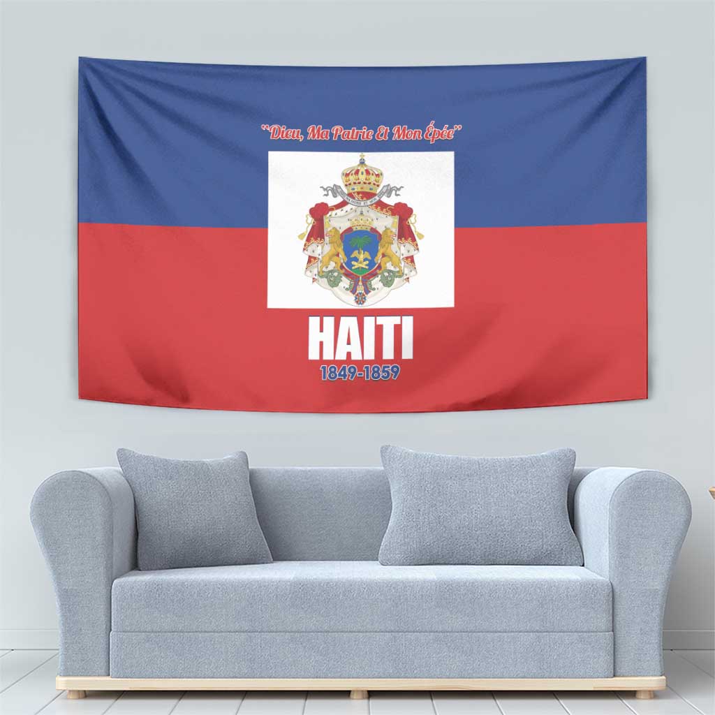 Second Empire of Haiti 1849-1859 Tapestry Anpi an Ayiti Flag Style