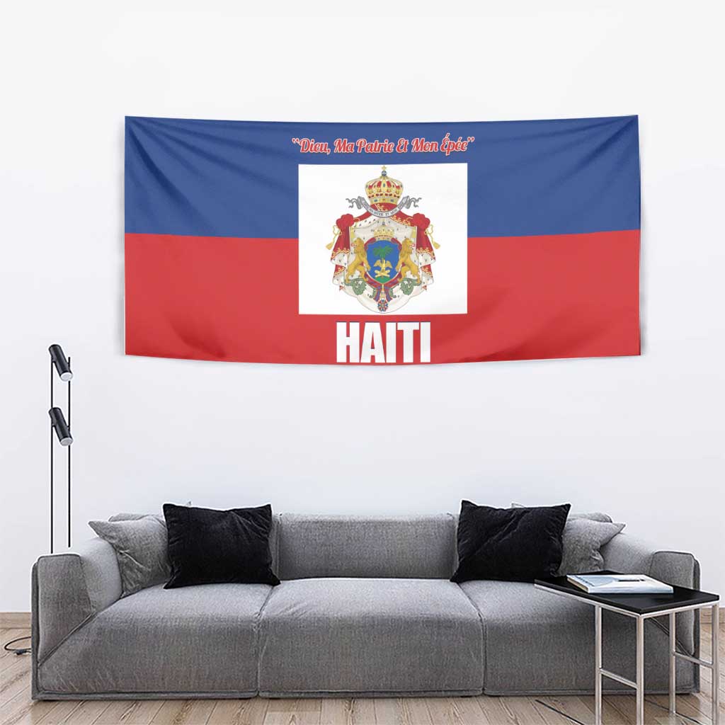 Second Empire of Haiti 1849-1859 Tapestry Anpi an Ayiti Flag Style