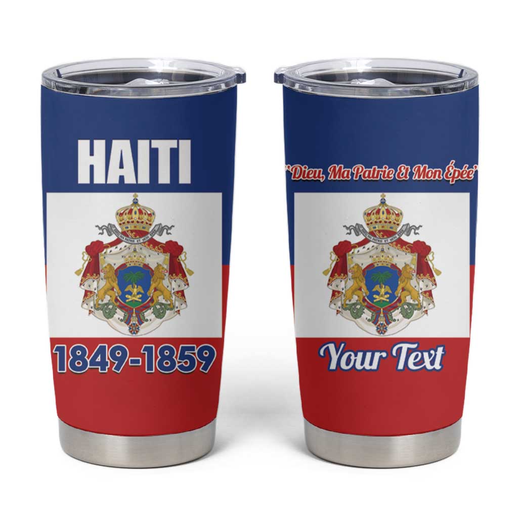 Personalised Second Empire of Haiti 1849-1859 Tumbler Cup Anpi an Ayiti Flag Style