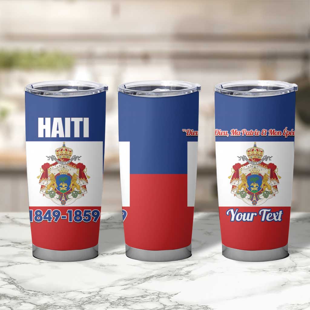 Personalised Second Empire of Haiti 1849-1859 Tumbler Cup Anpi an Ayiti Flag Style