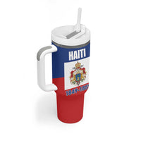 Personalised Second Empire of Haiti 1849-1859 Tumbler With Handle Anpi an Ayiti Flag Style