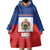 Personalised Second Empire of Haiti 1849-1859 Wearable Blanket Hoodie Anpi an Ayiti Flag Style