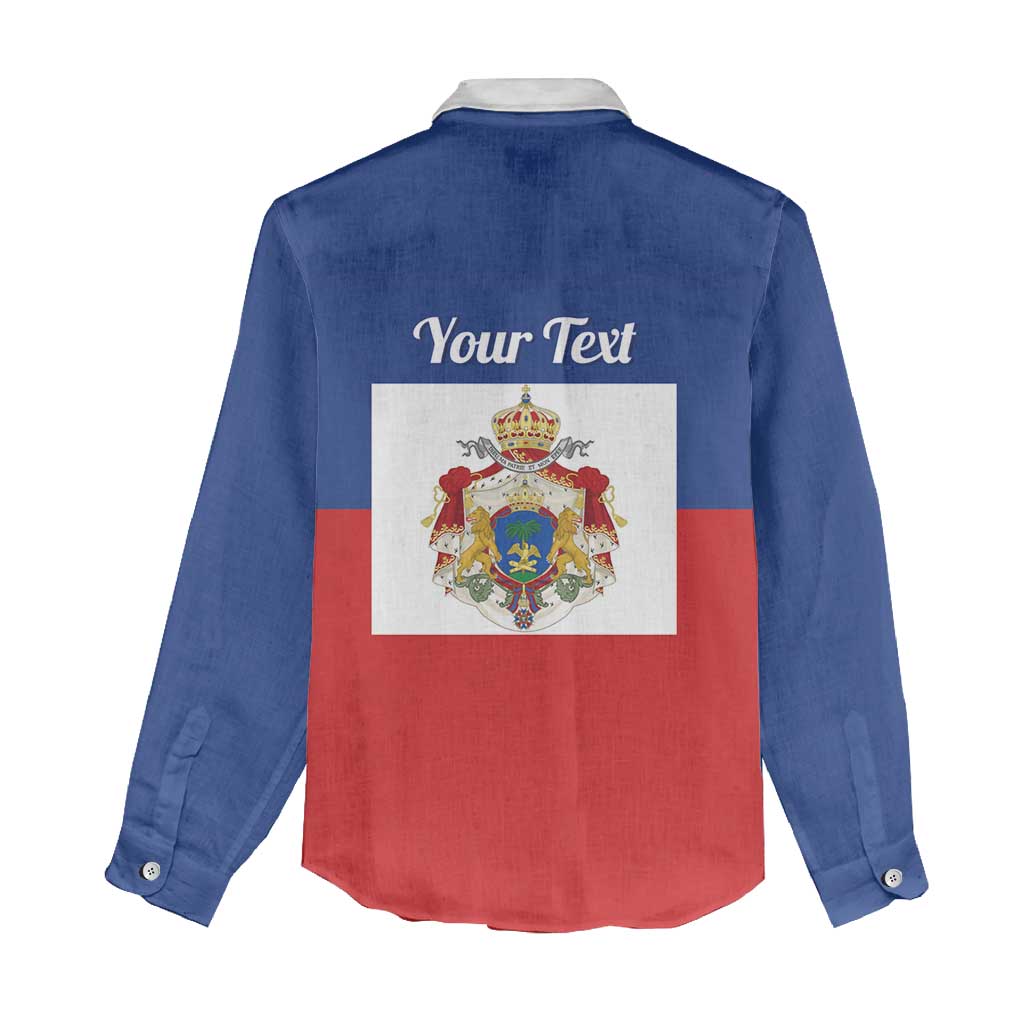 Personalised Second Empire of Haiti 1849-1859 Women Casual Shirt Anpi an Ayiti Flag Style