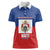 Personalised Second Empire of Haiti 1849-1859 Women Polo Shirt Anpi an Ayiti Flag Style