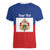 Personalised Second Empire of Haiti 1849-1859 Women V-Neck T-Shirt Anpi an Ayiti Flag Style