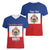 Personalised Second Empire of Haiti 1849-1859 Women V-Neck T-Shirt Anpi an Ayiti Flag Style