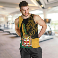 personalised-jamaica-men-tank-top-jumieka-coat-of-arms-lion-mix-african-pattern