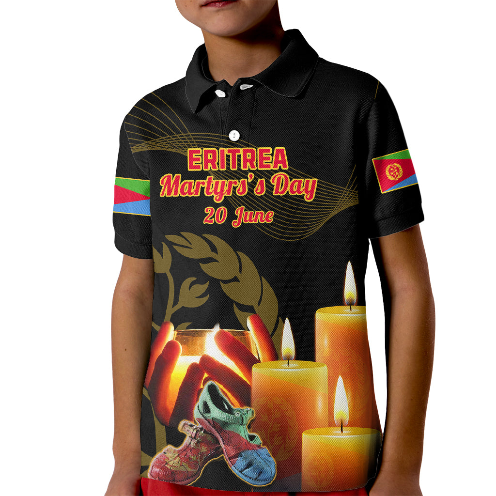 20 June Eritrea Martyrs Day Kid Polo Shirt Glory To Our Martyrs - Wonder Print Shop