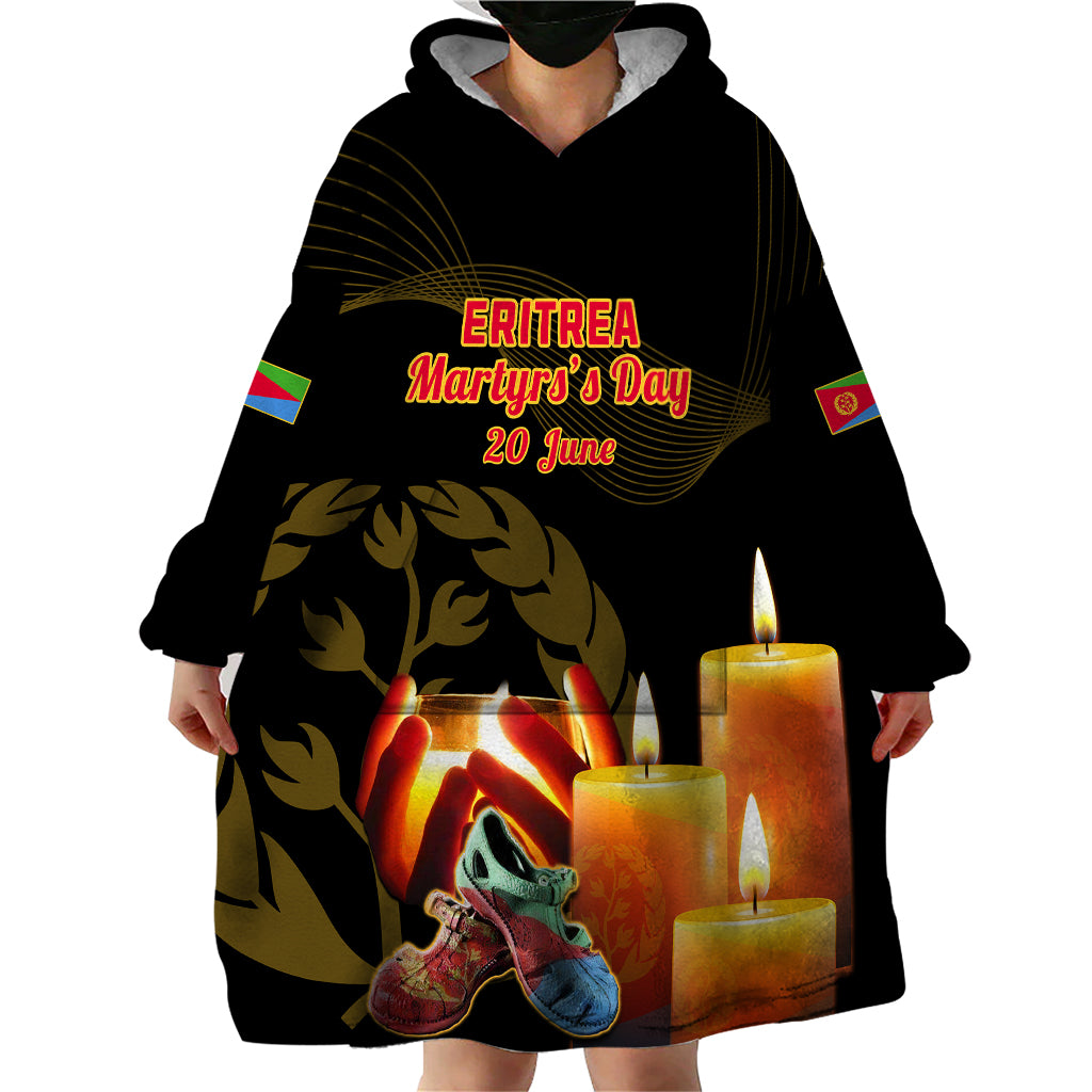 20 June Eritrea Martyrs Day Wearable Blanket Hoodie Glory To Our Martyrs - Wonder Print Shop