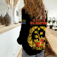20 June Eritrea Martyrs Day Women Casual Shirt Glory To Our Martyrs - Wonder Print Shop