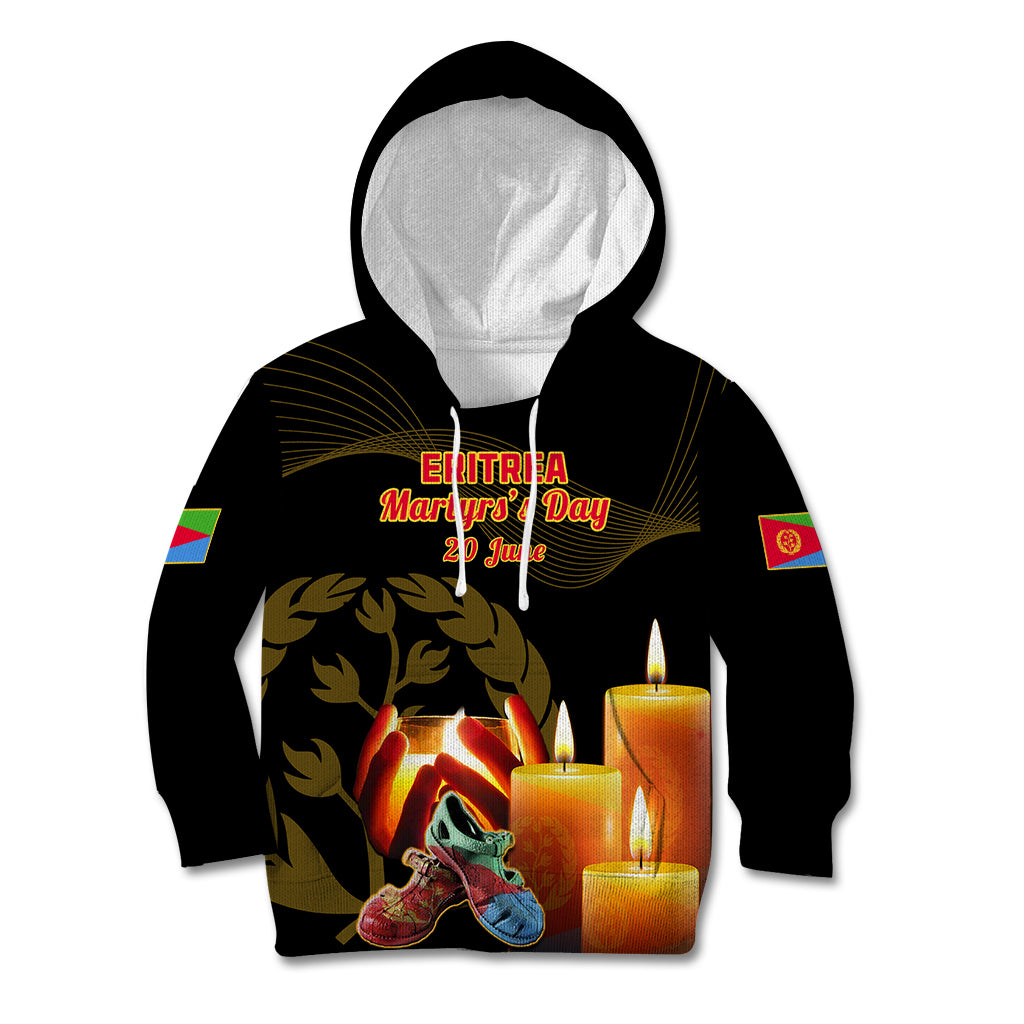 Personalised 20 June Eritrea Martyrs Day Kid Hoodie Glory To Our Martyrs - Wonder Print Shop