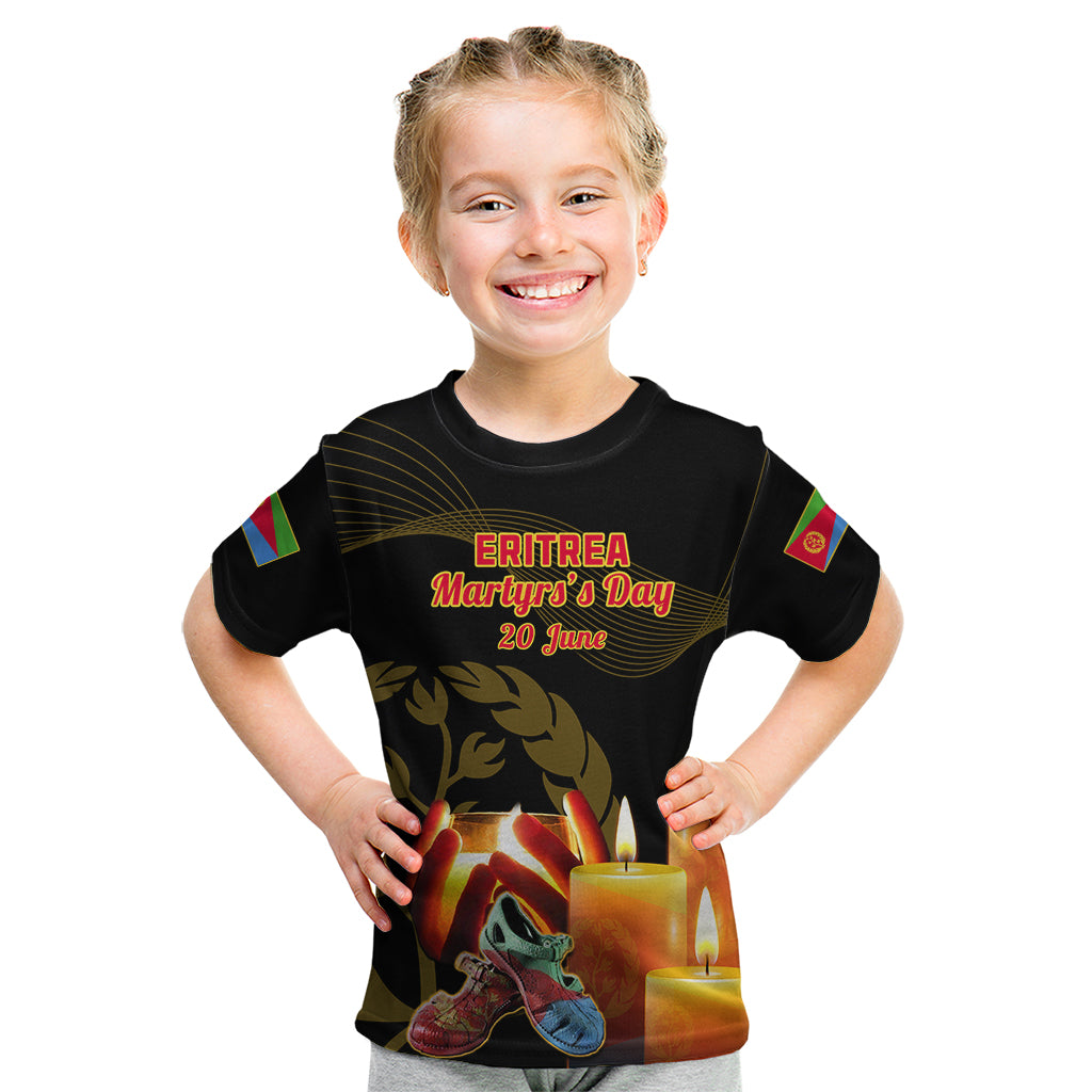 Personalised 20 June Eritrea Martyrs Day Kid T Shirt Glory To Our Martyrs - Wonder Print Shop