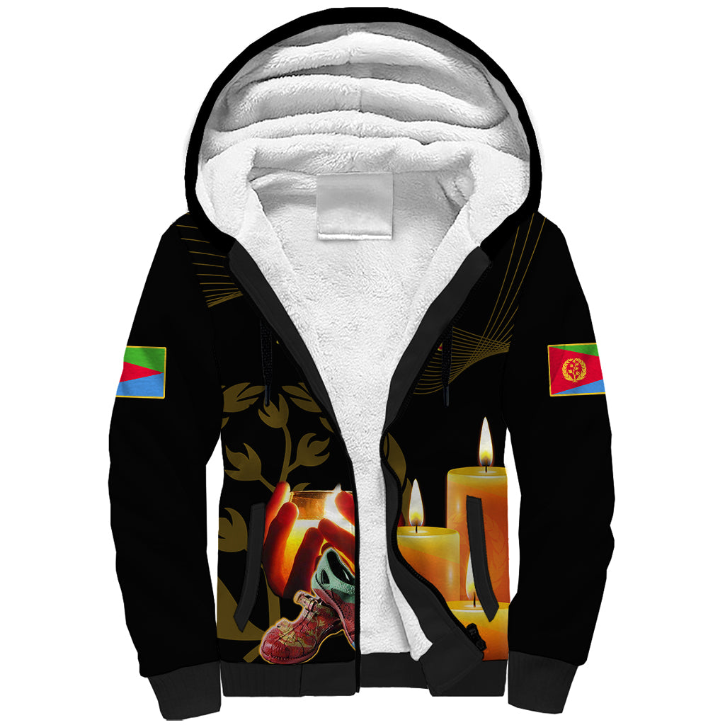 Personalised 20 June Eritrea Martyrs Day Sherpa Hoodie Glory To Our Martyrs - Wonder Print Shop