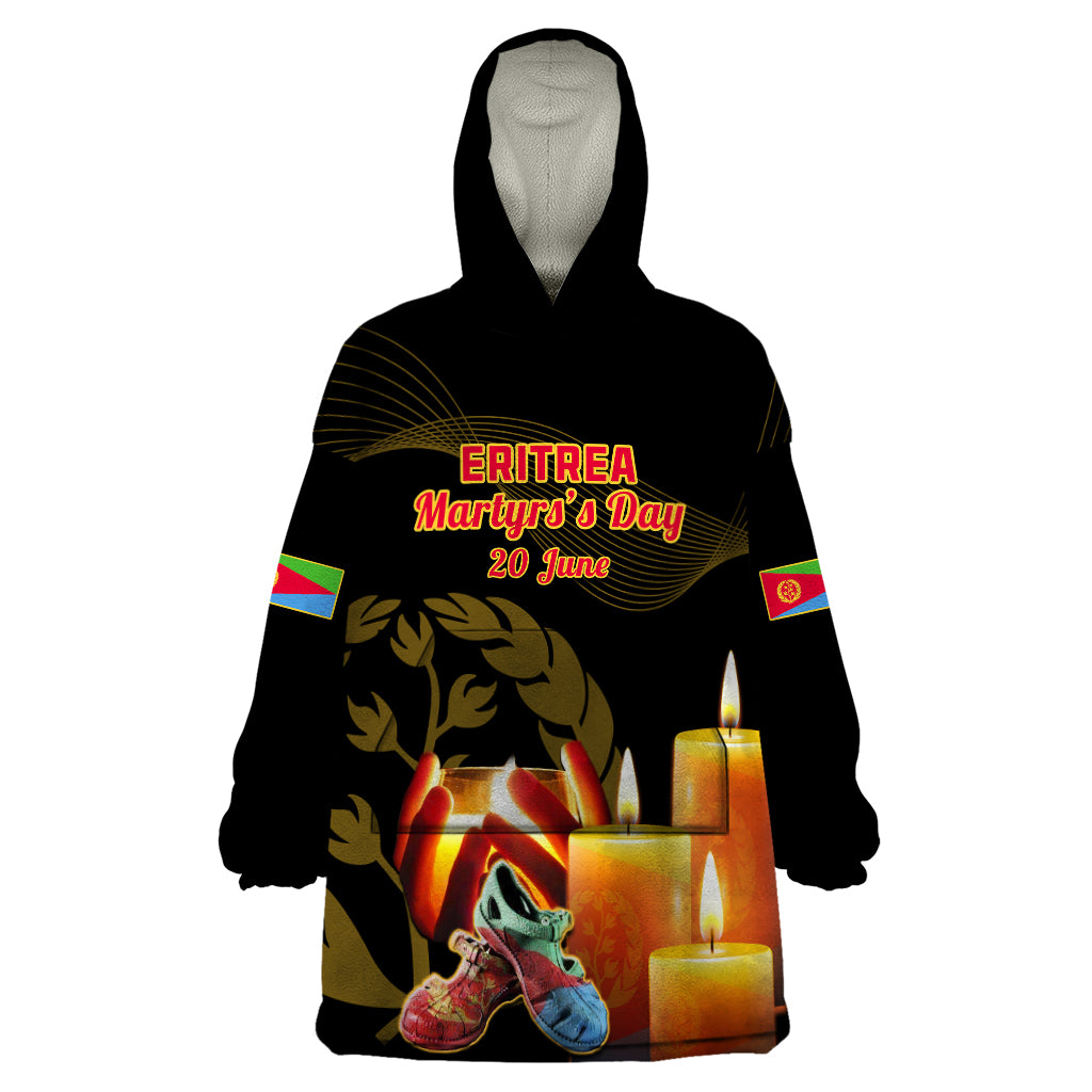 Personalised 20 June Eritrea Martyrs Day Wearable Blanket Hoodie Glory To Our Martyrs - Wonder Print Shop