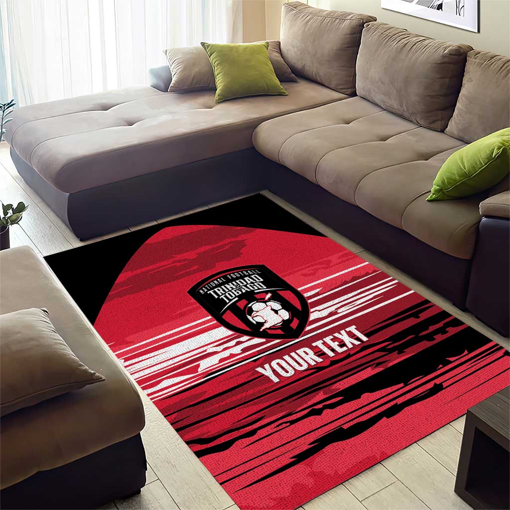 Custom Trinidad and Tobago Football Area Rug 2025 Grunge Version - Wonder Print Shop