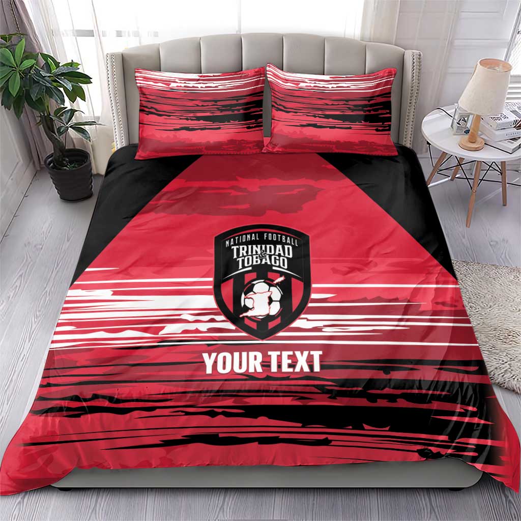 Custom Trinidad and Tobago Football Bedding Set 2025 Grunge Version - Wonder Print Shop