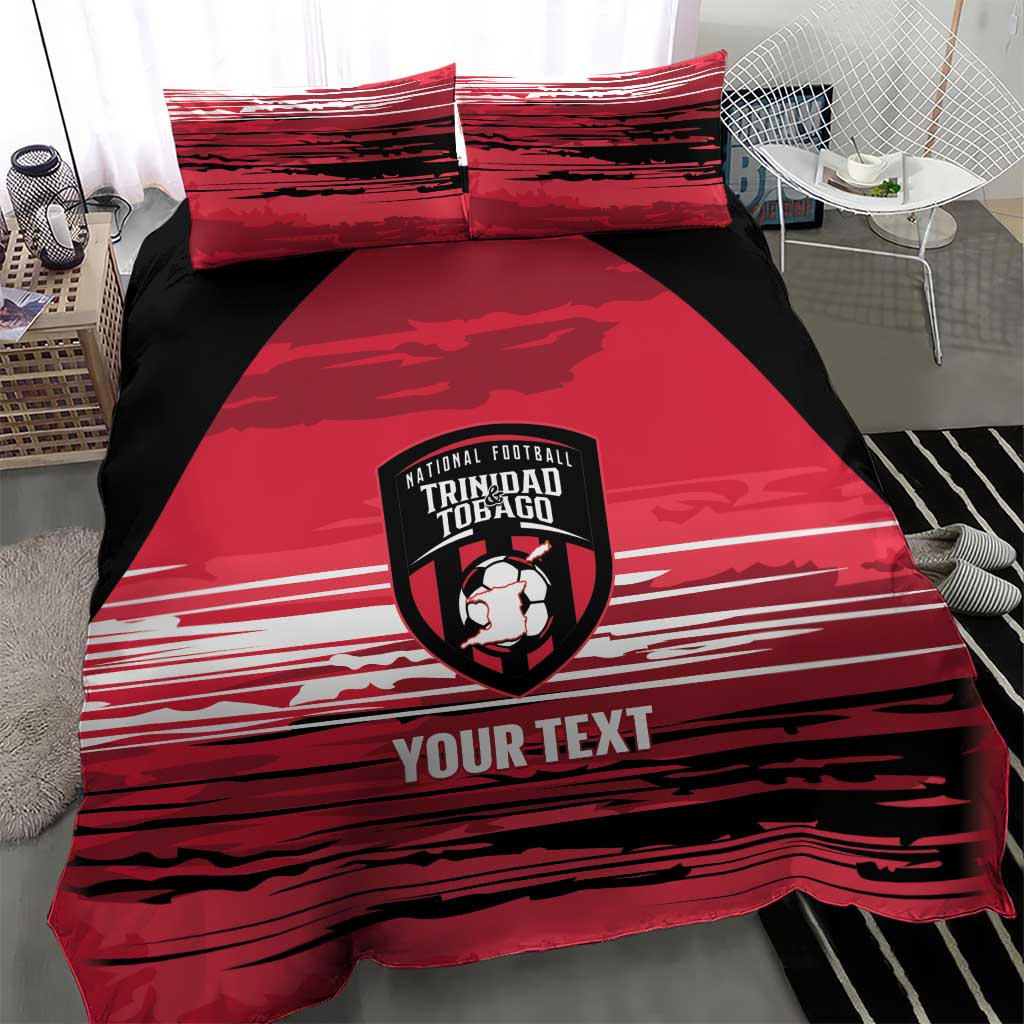 Custom Trinidad and Tobago Football Bedding Set 2025 Grunge Version - Wonder Print Shop