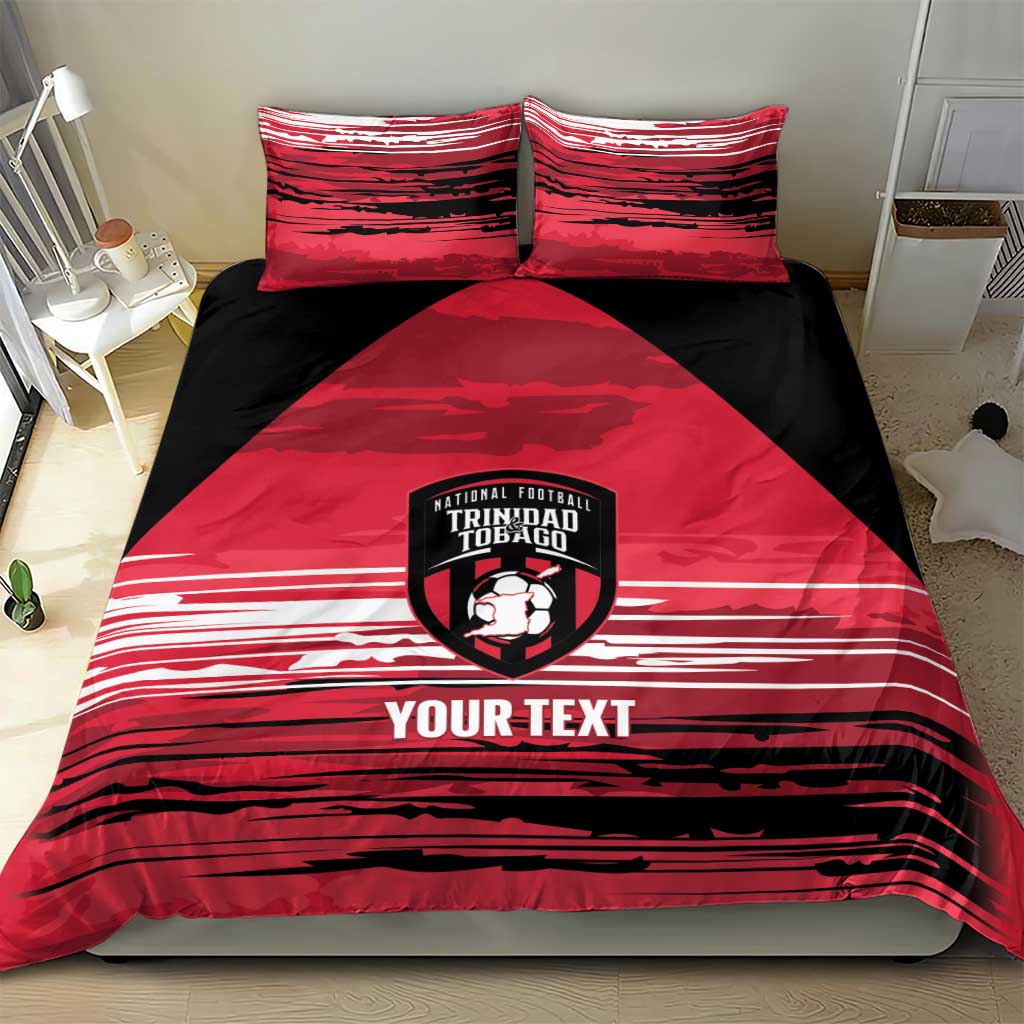 Custom Trinidad and Tobago Football Bedding Set 2025 Grunge Version - Wonder Print Shop
