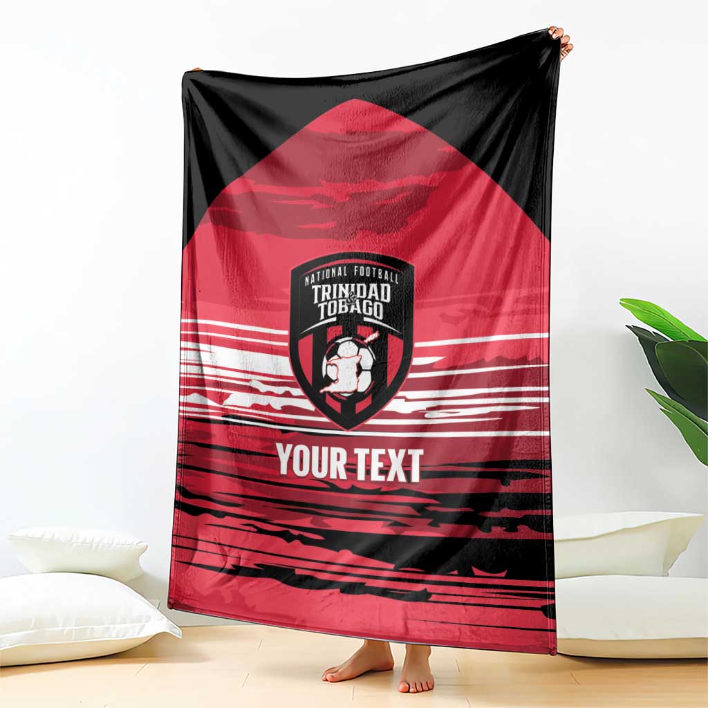 Custom Trinidad and Tobago Football Blanket 2025 Grunge Version - Wonder Print Shop