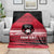 Custom Trinidad and Tobago Football Blanket 2025 Grunge Version - Wonder Print Shop
