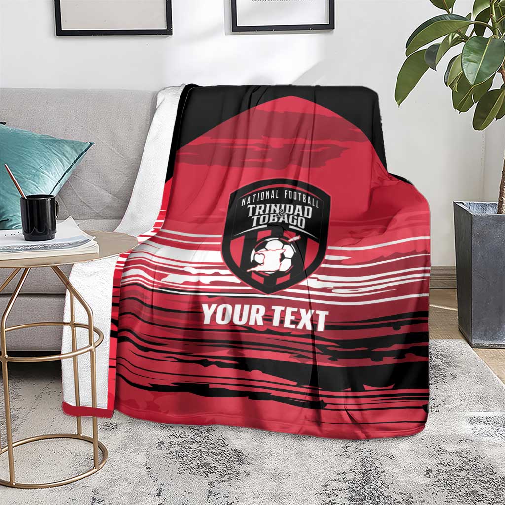 Custom Trinidad and Tobago Football Blanket 2025 Grunge Version - Wonder Print Shop