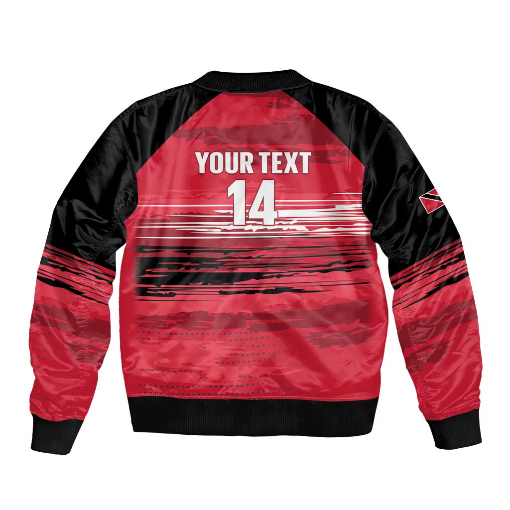 Custom Trinidad and Tobago Football Bomber Jacket 2025 Grunge Version - Wonder Print Shop