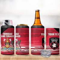 Custom Trinidad and Tobago Football 4 in 1 Can Cooler Tumbler 2025 Grunge Version - Wonder Print Shop