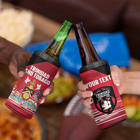 Custom Trinidad and Tobago Football 4 in 1 Can Cooler Tumbler 2025 Grunge Version - Wonder Print Shop