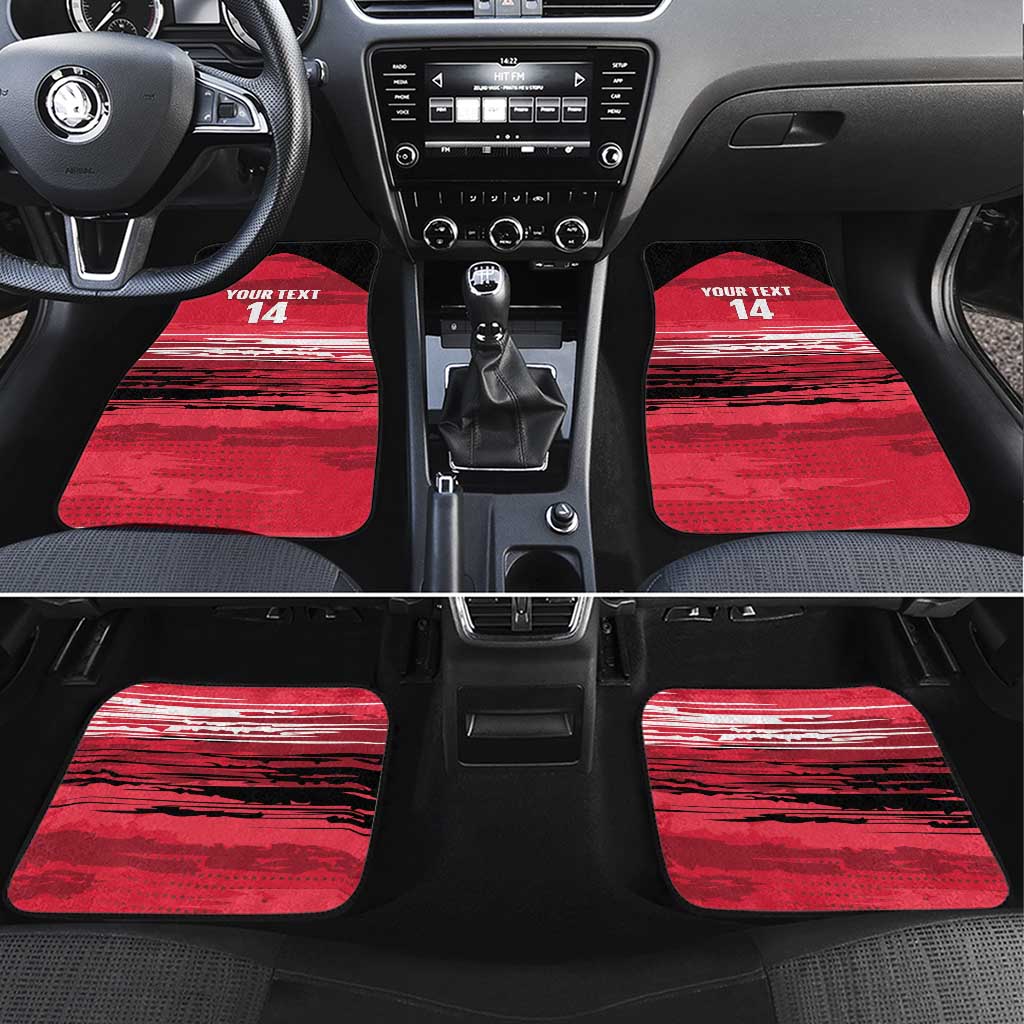 Custom Trinidad and Tobago Football Car Mats 2025 Grunge Version - Wonder Print Shop