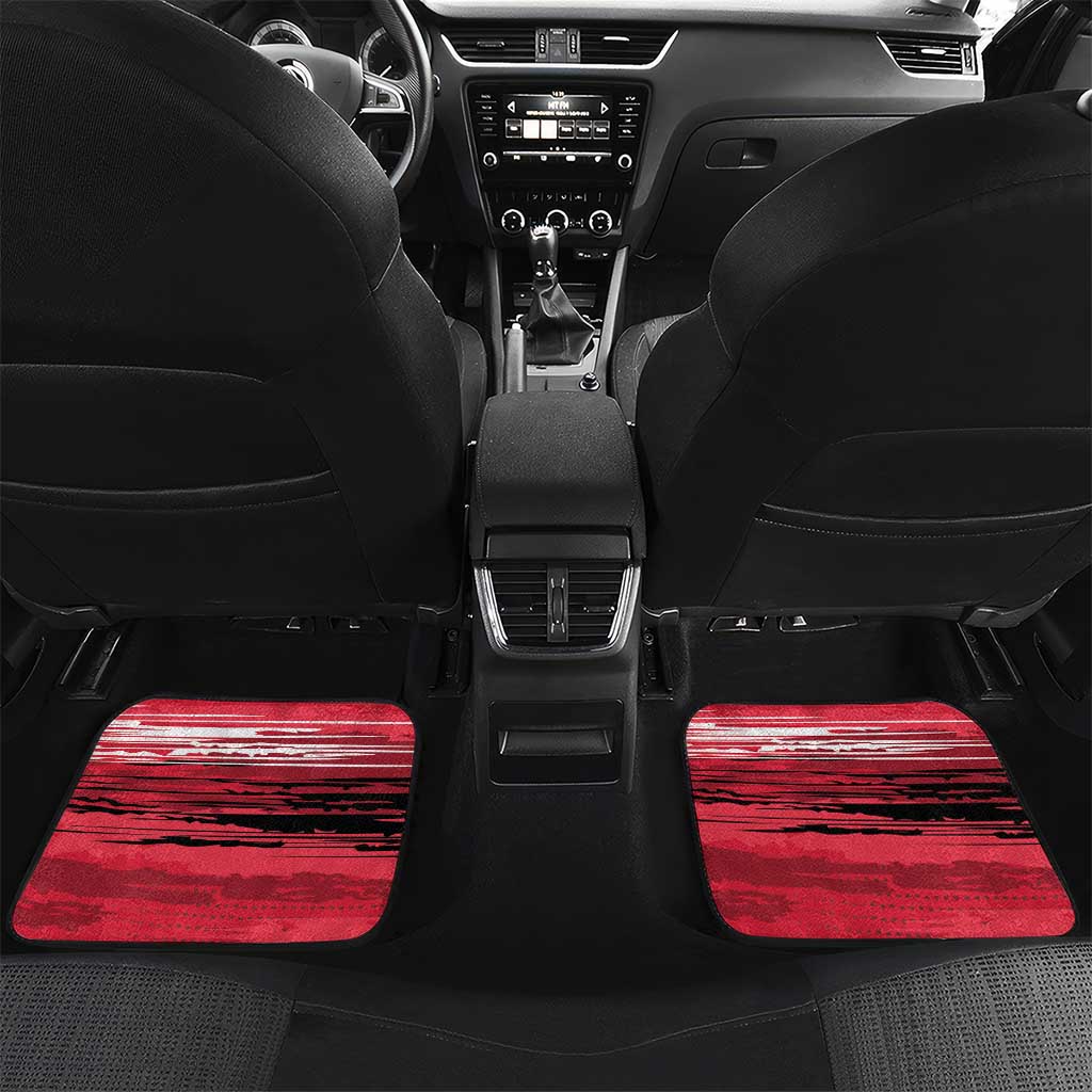 Custom Trinidad and Tobago Football Car Mats 2025 Grunge Version - Wonder Print Shop