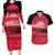 Custom Trinidad and Tobago Football Couples Matching Long Sleeve Bodycon Dress and Hawaiian Shirt 2025 Grunge Version - Wonder Print Shop