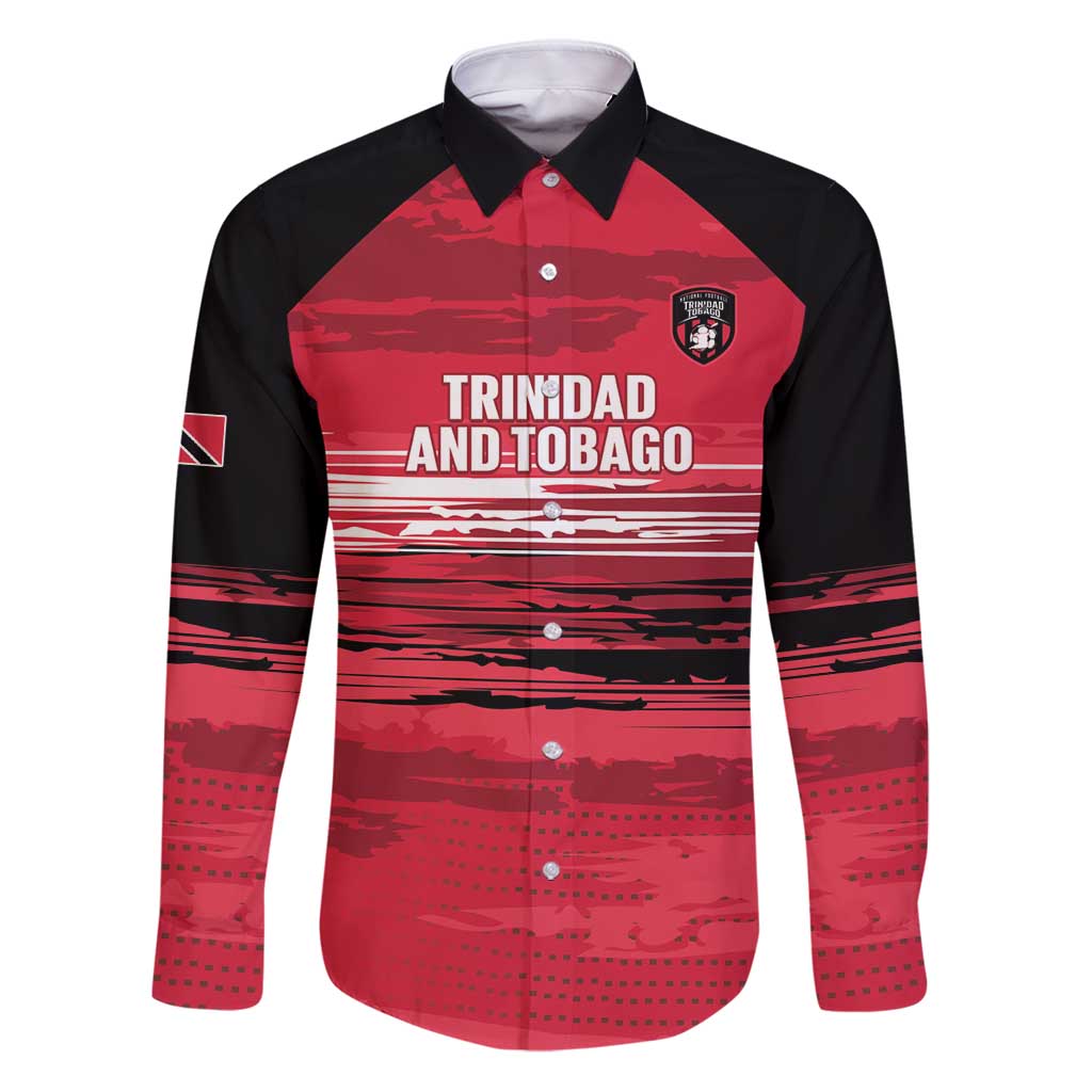 Custom Trinidad and Tobago Football Family Matching Puletasi and Hawaiian Shirt 2025 Grunge Version - Wonder Print Shop
