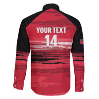 Custom Trinidad and Tobago Football Family Matching Short Sleeve Bodycon Dress and Hawaiian Shirt 2025 Grunge Version - Wonder Print Shop