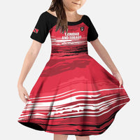 Custom Trinidad and Tobago Football Family Matching Summer Maxi Dress and Hawaiian Shirt 2025 Grunge Version - Wonder Print Shop