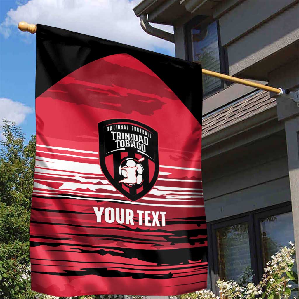 Custom Trinidad and Tobago Football Garden Flag 2025 Grunge Version - Wonder Print Shop