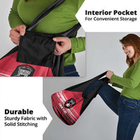 Custom Trinidad and Tobago Football Grocery Bag 2025 Grunge Version - Wonder Print Shop