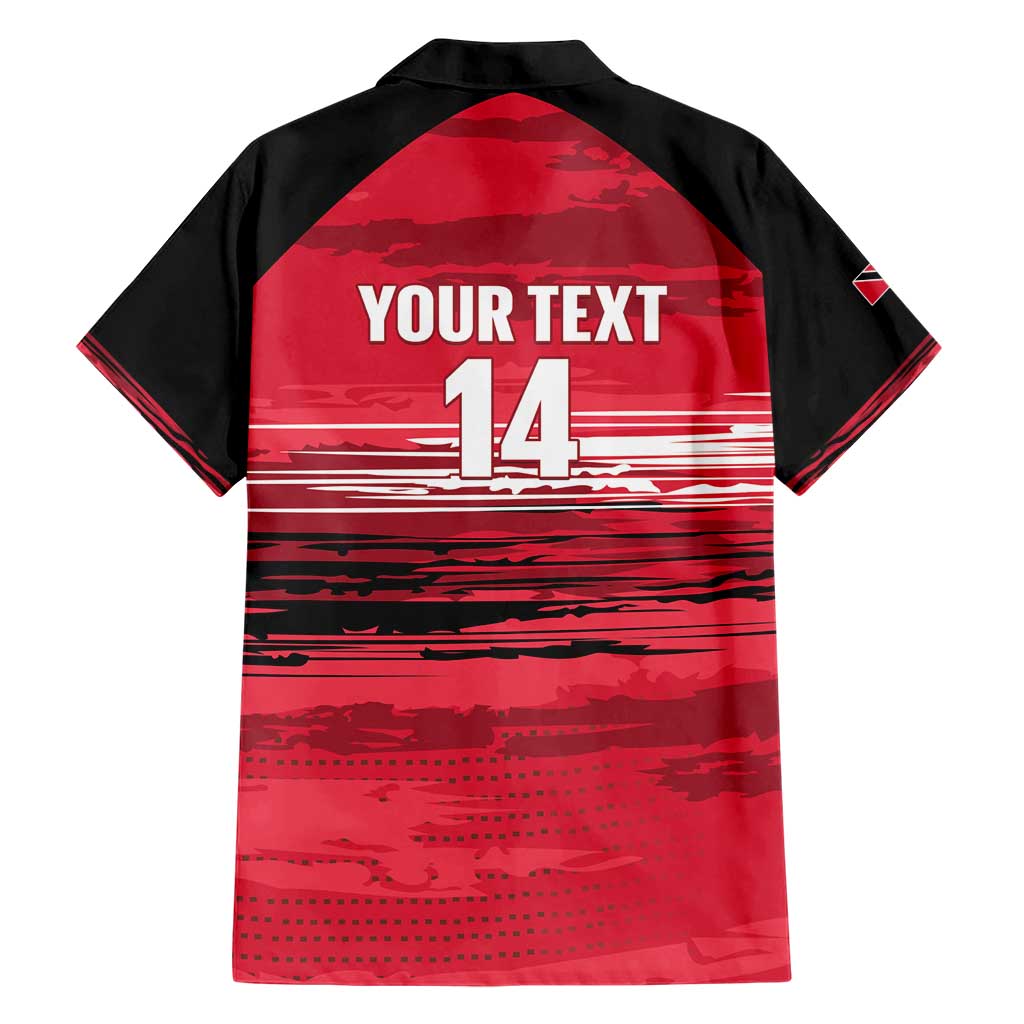 Custom Trinidad and Tobago Football Hawaiian Shirt 2025 Grunge Version - Wonder Print Shop