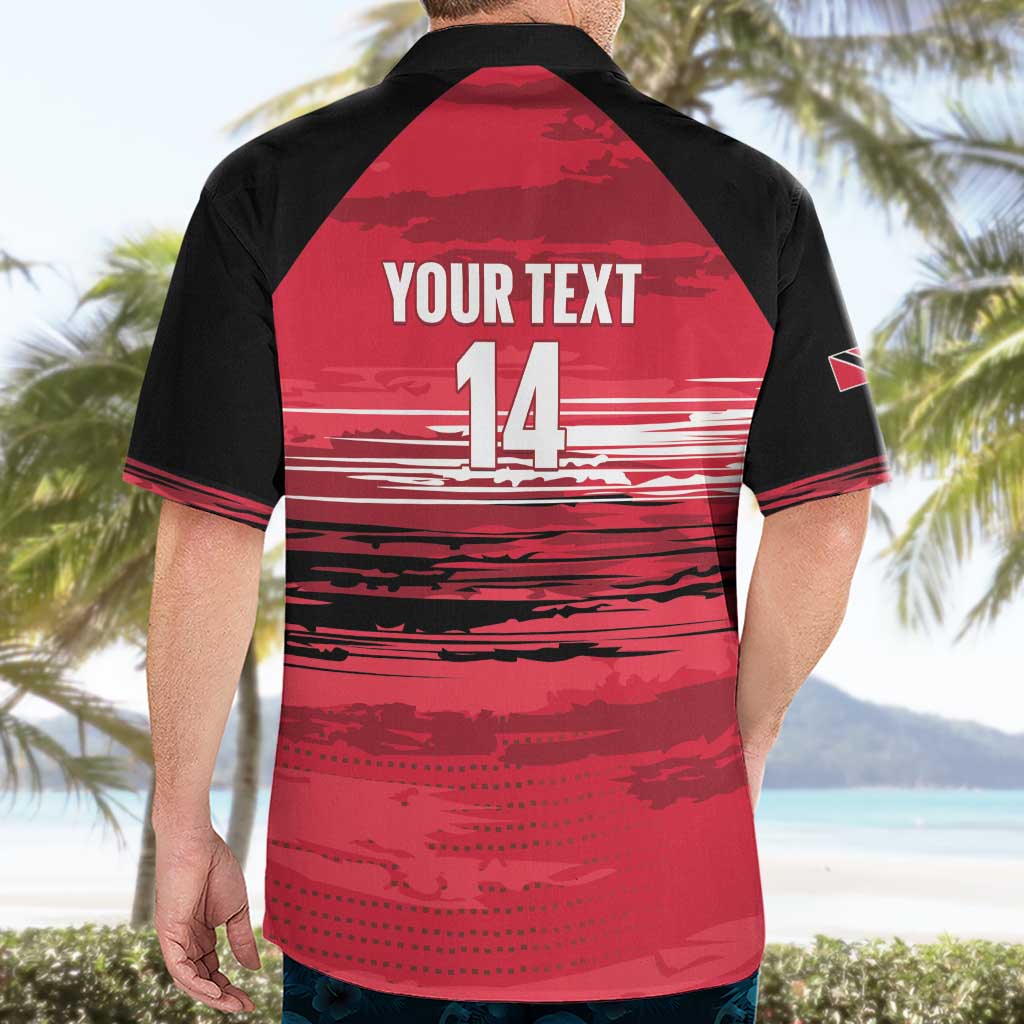 Custom Trinidad and Tobago Football Hawaiian Shirt 2025 Grunge Version - Wonder Print Shop