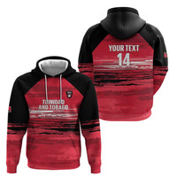 Custom Trinidad and Tobago Football Hoodie 2025 Grunge Version - Wonder Print Shop