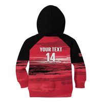Custom Trinidad and Tobago Football Kid Hoodie 2025 Grunge Version - Wonder Print Shop