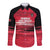 Custom Trinidad and Tobago Football Long Sleeve Button Shirt 2025 Grunge Version - Wonder Print Shop