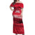 Custom Trinidad and Tobago Football Off Shoulder Maxi Dress 2025 Grunge Version - Wonder Print Shop