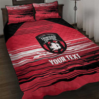 Custom Trinidad and Tobago Football Quilt Bed Set 2025 Grunge Version - Wonder Print Shop