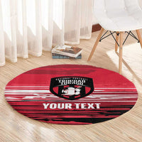 Custom Trinidad and Tobago Football Round Carpet 2025 Grunge Version - Wonder Print Shop