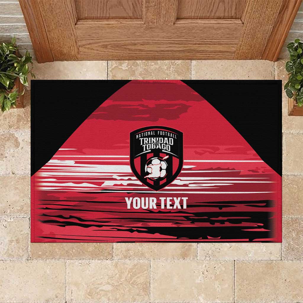 Custom Trinidad and Tobago Football Rubber Doormat 2025 Grunge Version - Wonder Print Shop