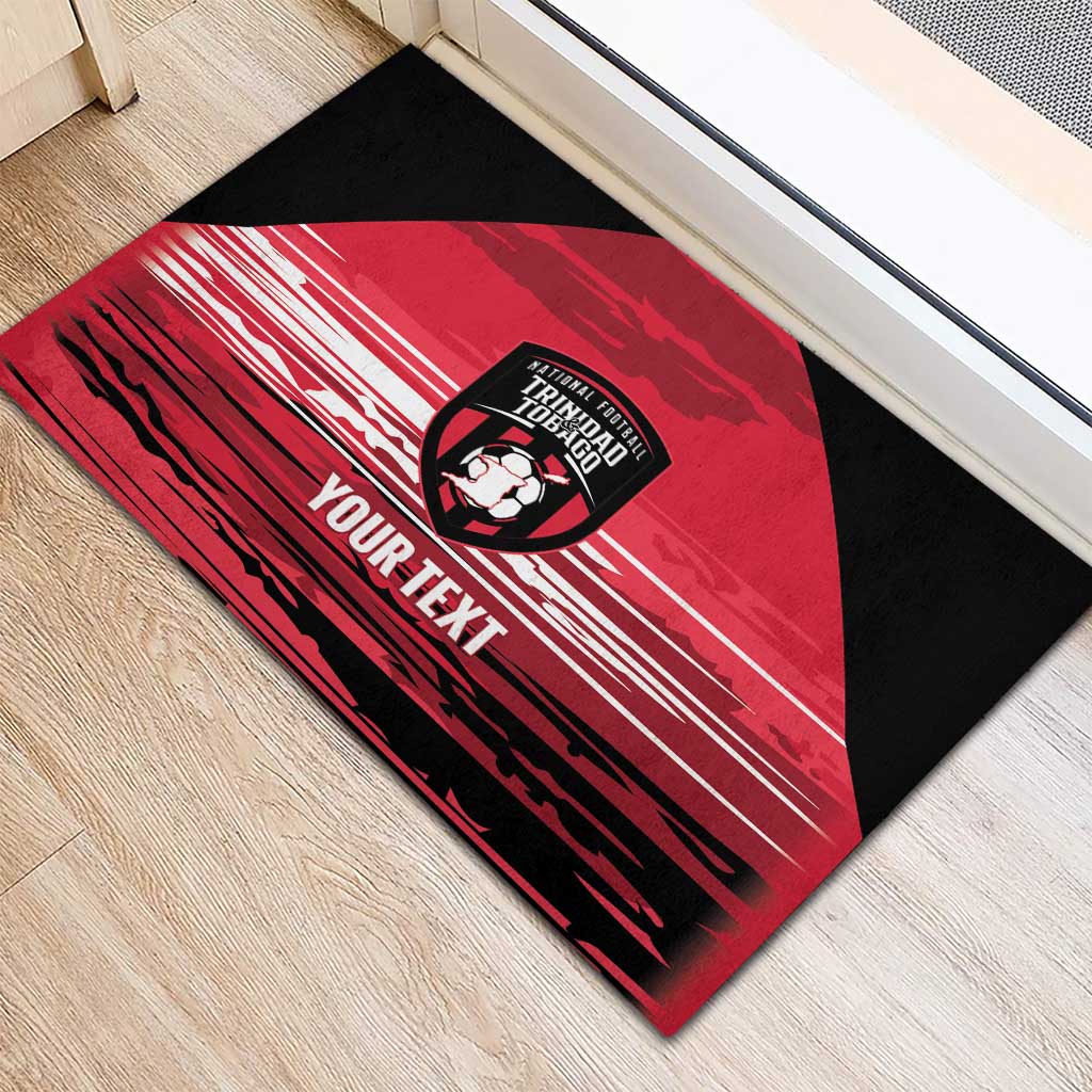 Custom Trinidad and Tobago Football Rubber Doormat 2025 Grunge Version - Wonder Print Shop