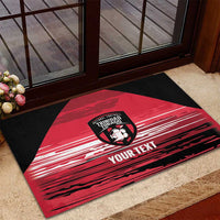 Custom Trinidad and Tobago Football Rubber Doormat 2025 Grunge Version - Wonder Print Shop
