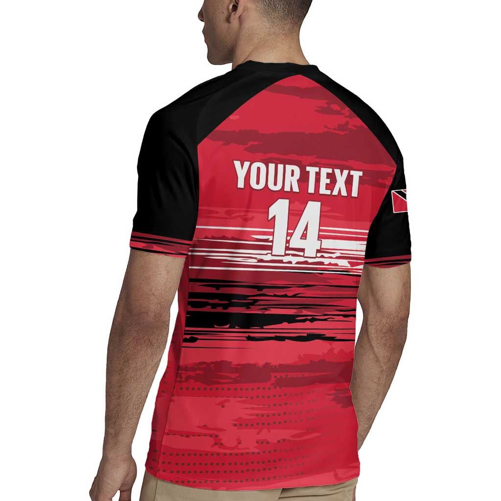 Custom Trinidad and Tobago Football Rugby Jersey 2025 Grunge Version - Wonder Print Shop