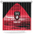 Custom Trinidad and Tobago Football Shower Curtain 2025 Grunge Version - Wonder Print Shop