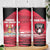 Custom Trinidad and Tobago Football Skinny Tumbler 2025 Grunge Version - Wonder Print Shop